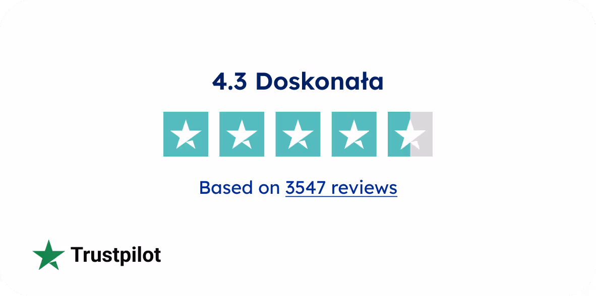 Trustpilot rating 4.3 out of 5 stars based on 3547 reviews.