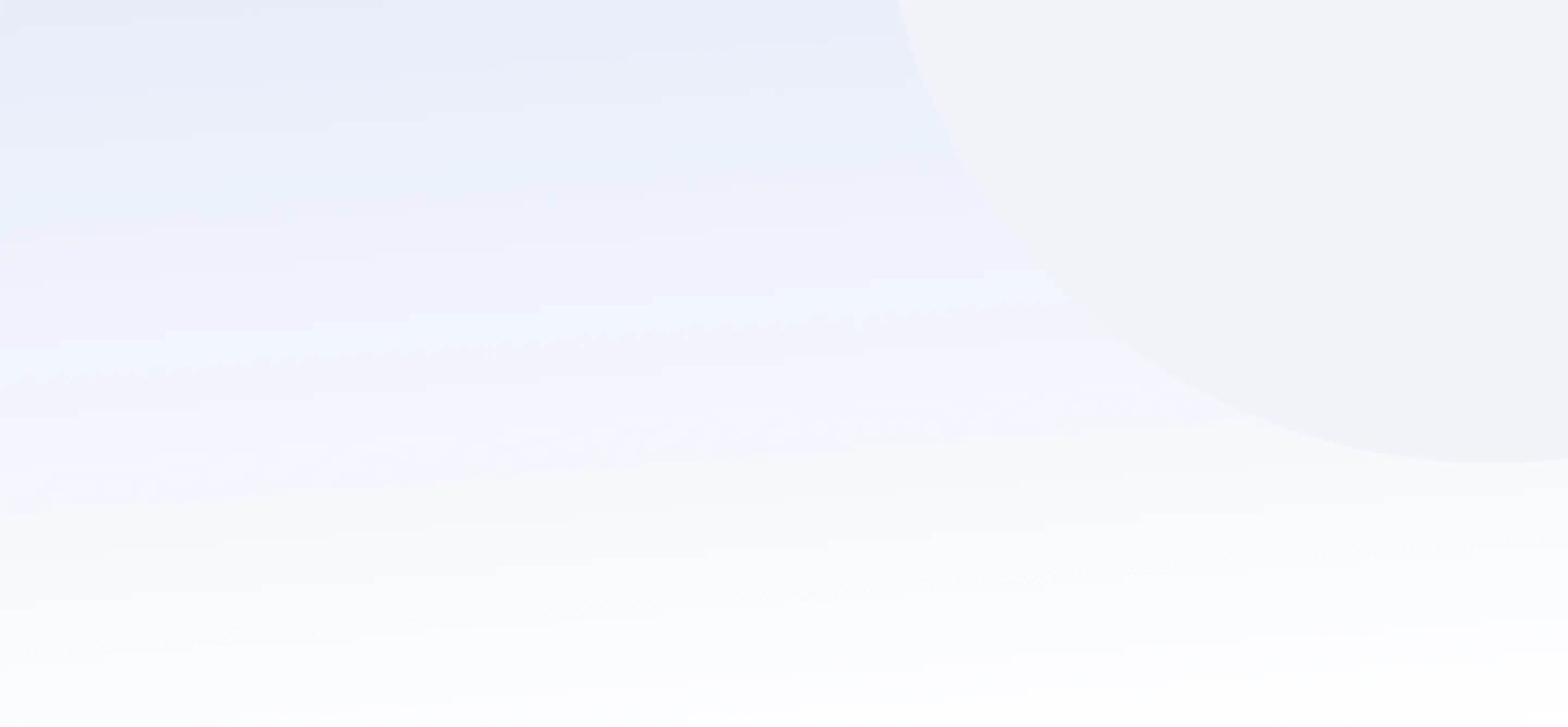 Abstract background in light blue and white tones with soft, flowing shapes.